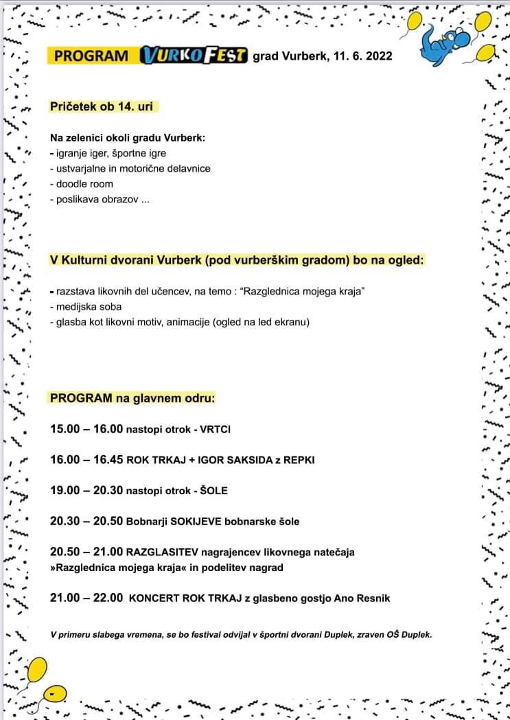 PROGRAM VURKO FESTIVAL 2022